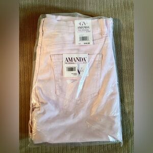 12T Gloria Vanderbilt 5 pocket Women's Pink Jeans Tall